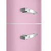 Smeg FAB32RPK6UK Retro Total No Frost Fridge Freezer, 60/40, Pink, C Rated