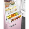 Smeg FAB32RPK6UK Retro Total No Frost Fridge Freezer, 60/40, Pink, C Rated