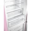Smeg FAB32RPK6UK Retro Total No Frost Fridge Freezer, 60/40, Pink, C Rated