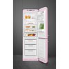 Smeg FAB32RPK6UK Retro Total No Frost Fridge Freezer, 60/40, Pink, C Rated