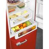 Smeg FAB32RRD6UK Retro Total No Frost Fridge Freezer, 60/40, Red, C Rated