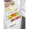 Smeg FAB32RWH6UK Retro Total No Frost Fridge Freezer, 60/40, White, C Rated