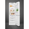 Smeg FAB32RWH6UK Retro Total No Frost Fridge Freezer, 60/40, White, C Rated