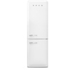 Smeg FAB32RWH6UK Retro Total No Frost Fridge Freezer, 60/40, White, C Rated