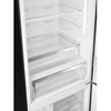 Smeg FAB38RBL6 Retro No Frost Fridge Freezer, 70/30, Black, D Rated
