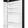 Smeg FAB38RBL6 Retro No Frost Fridge Freezer, 70/30, Black, D Rated