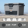 Ninja FB151UKGY FrostVault 50QT/47L Hard Cooler, Slate Grey 
