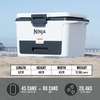 Ninja FB151UKWH FrostVault 50QT/47L Hard Cooler, Cloud White 