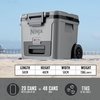 Ninja FB230UKGY FrostVault 28L Wheeled Cooler with Dry Zone, Grey