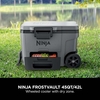 Ninja FB245UKGY FrostVault 42L Wheeled Cooler with Dry Zone, Grey