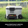 Ninja FB245UKWH FrostVault 42L Wheeled Cooler with Dry Zone, White