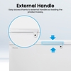 Hisense FC571D4AWLYE Static 440l Chest Freezer, White, E Rated