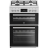 Beko FDD6231W Dual Fuel Cooker with Double Oven, White, A Rated
