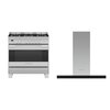 Fisher & Paykel Contemporary Dual Fuel Range Cooker & Hood Pack
