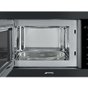 Smeg FMI325N Built-In Microwave with Grill, Black
