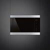 Smeg FMI325X Classic Built-In Microwave with Grill, Stainless Steel & Eclipse Glass
