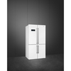 Smeg FQ60BDE American Fridge Freezer,  Non-Plumbed, White, E Rated