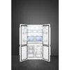 Smeg FQ60BDE American Fridge Freezer,  Non-Plumbed, White, E Rated