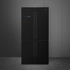 Smeg FQ60NDE American Fridge Freezer, Black, E Rated,  Non-Plumbed