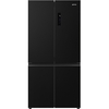 Smeg FQI60KD American Fridge Freezer,  Non-Plumbed, Black, D Rated