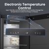 Hisense FT5K310GSFC Total No Frost Tall Freezer, Black, C Rated