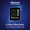 Hisense FV298N4ACE No Frost Tall Freezer, Stainless Steel, E Rated