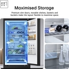 LG GBBS524AEV Fit & Max Total No Frost Fridge Freezer, 70/30, Black, A Rated