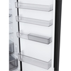 LG GBBS524CEV Total No Frost Fridge Freezer, 70/30, Black, C Rated