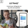 LG GBBS524CEV Total No Frost Fridge Freezer, 70/30, Black, C Rated