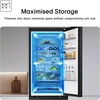 LG GBGS514CEV Fit & Max Total No Frost Fridge Freezer, 60/40, Black, C Rated