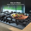 Hisense GG773B 75cm 5 Burner Gas Hob, Black