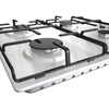 Hisense GM642XHS 60cm 4 Burner Gas Hob, Stainless Steel