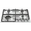 Hisense GM663XB 60cm 4 Burner Gas Hob, Stainless Steel