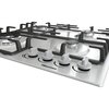 Hisense GM663XB 60cm 4 Burner Gas Hob, Stainless Steel