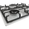 Hisense GM663XB 60cm 4 Burner Gas Hob, Stainless Steel
