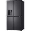 LG GMF960EV4E American Fridge Freezer,  Plumbed, Black, E Rated