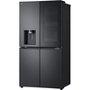 LG GMG96CRAFT American Fridge Freezer,  Plumbed, Black, E Rated