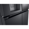 LG GMG96CRAFT American Fridge Freezer,  Plumbed, Black, E Rated