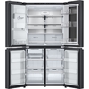 LG GMG96CRAFT American Fridge Freezer,  Plumbed, Black, E Rated