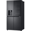 LG GMK960EV2E American Fridge Freezer,  Plumbed, Black, E Rated