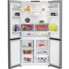 Beko GN446224VPS American Style Fridge Freezer with HarvestFresh, Stainless Steel, E Rated,  Non-Plumbed