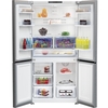 Beko GN446224VPS American Style Fridge Freezer with HarvestFresh, Stainless Steel, E Rated,  Non-Plumbed