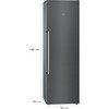 Siemens GS36NAXEP iQ500 No Frost Tall Freezer, Black, E Rated