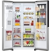 LG GSGV80PYLL InstaView� American Fridge Freezer with Plumbed Ice and Water Dispenser,  Plumbed, Silver, E Rated