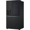 LG GSGV81EPLD American Fridge Freezer,  Non-Plumbed, Black, D Rated
