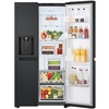 LG GSLC40EPPE American Fridge Freezer,  Plumbed, Black, E Rated