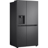 LG GSLC41EPPE American Fridge Freezer,  Non-Plumbed, Black, E Rated