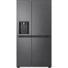 LG GSLC41EPPE American Fridge Freezer,  Non-Plumbed, Black, E Rated