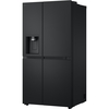 LG GSLE81EPBC American Fridge Freezer,  Non-Plumbed, Black, C Rated