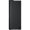 LG GSLE81EPBC American Fridge Freezer,  Non-Plumbed, Black, C Rated